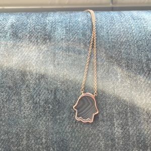 Monica Vinader Hamsa Agate Necklace
